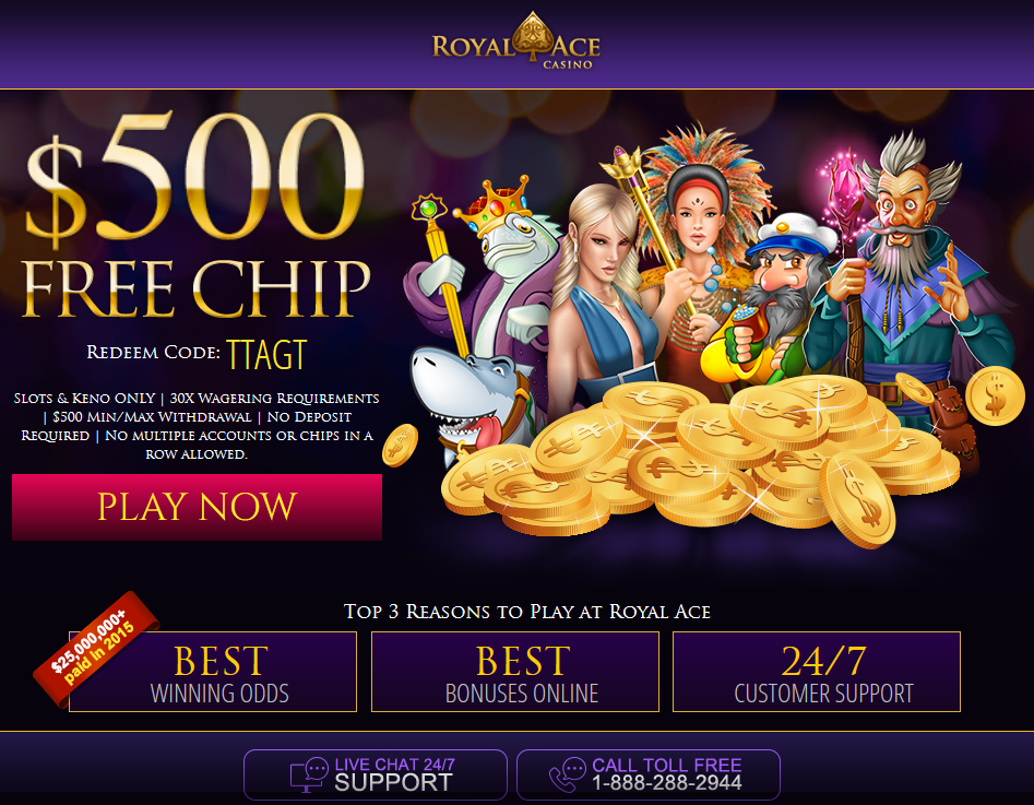 Royal Ace│ $500 Free Chip