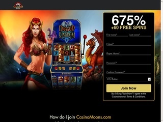 Casino Moons 675% + 60 free spins Dragon Kingdoms