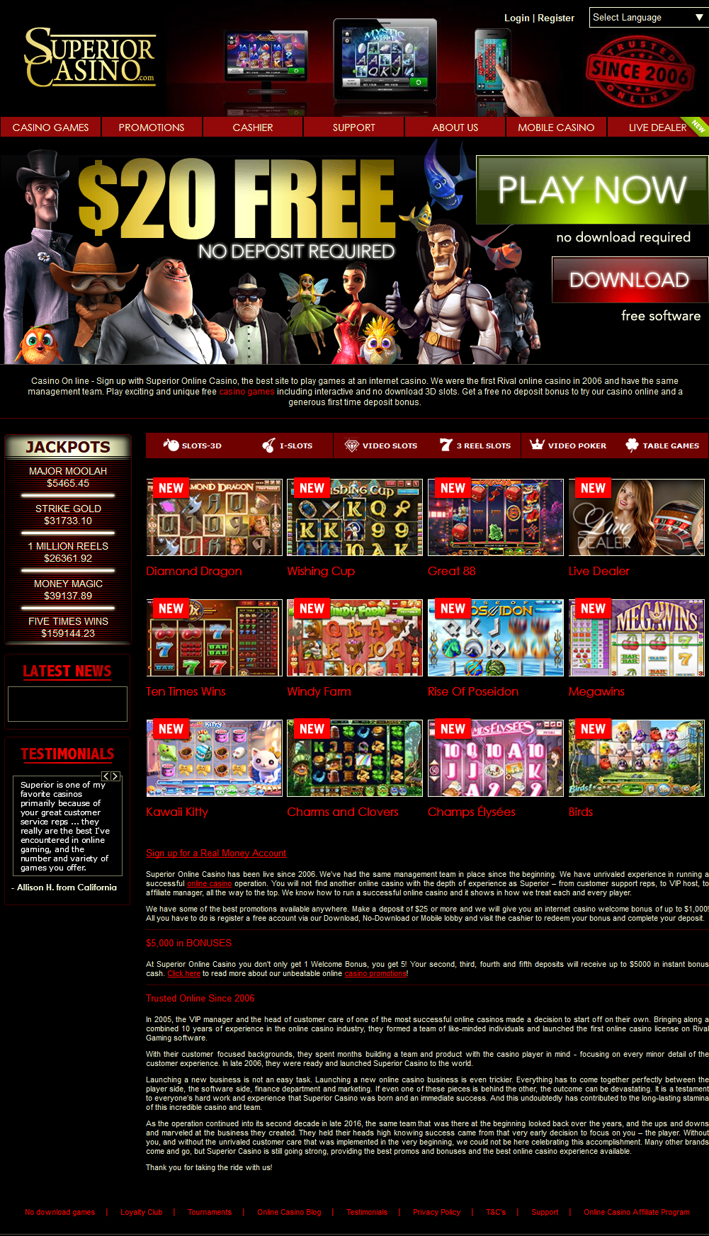 Slot Games Free Credit No Deposit